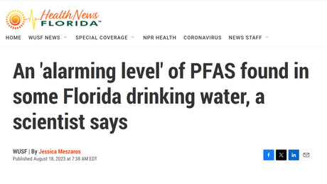 Reverse osmosis water filtration system designed to remove PFAS chemicals and forever chemicals from drinking water