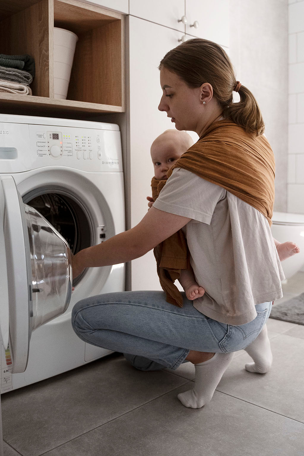 Soft laundry hanging fresh after washing with soft water in Odessa, Florida home in Odessa,, Florida