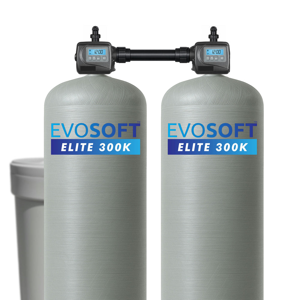EVOSOFT™ Elite 600K Grain Dual Alternating Commercial Water Softener (City Water)