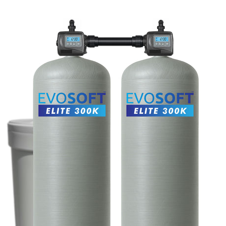 EVOSOFT™ Elite 600K Grain Dual Alternating Commercial Water Softener (City Water) (1)