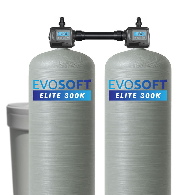 EVOSOFT™ Elite 600K Grain Dual Alternating Commercial Water Softener (City Water) (1)