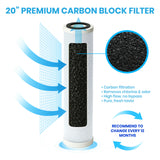 AQUAREX™ 20” Carbon Block Filter Kit 5 Micron (5)