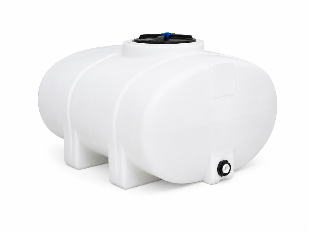 AquaRevive™ Holding Tank 325 Gallons Horizontal Elliptical Leg Tank in White