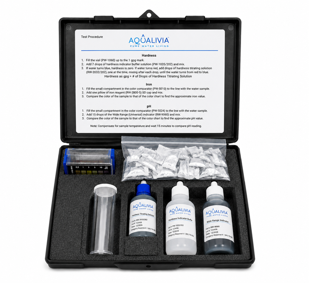 Professional Water Test Kit - Hardness, Iron & pH