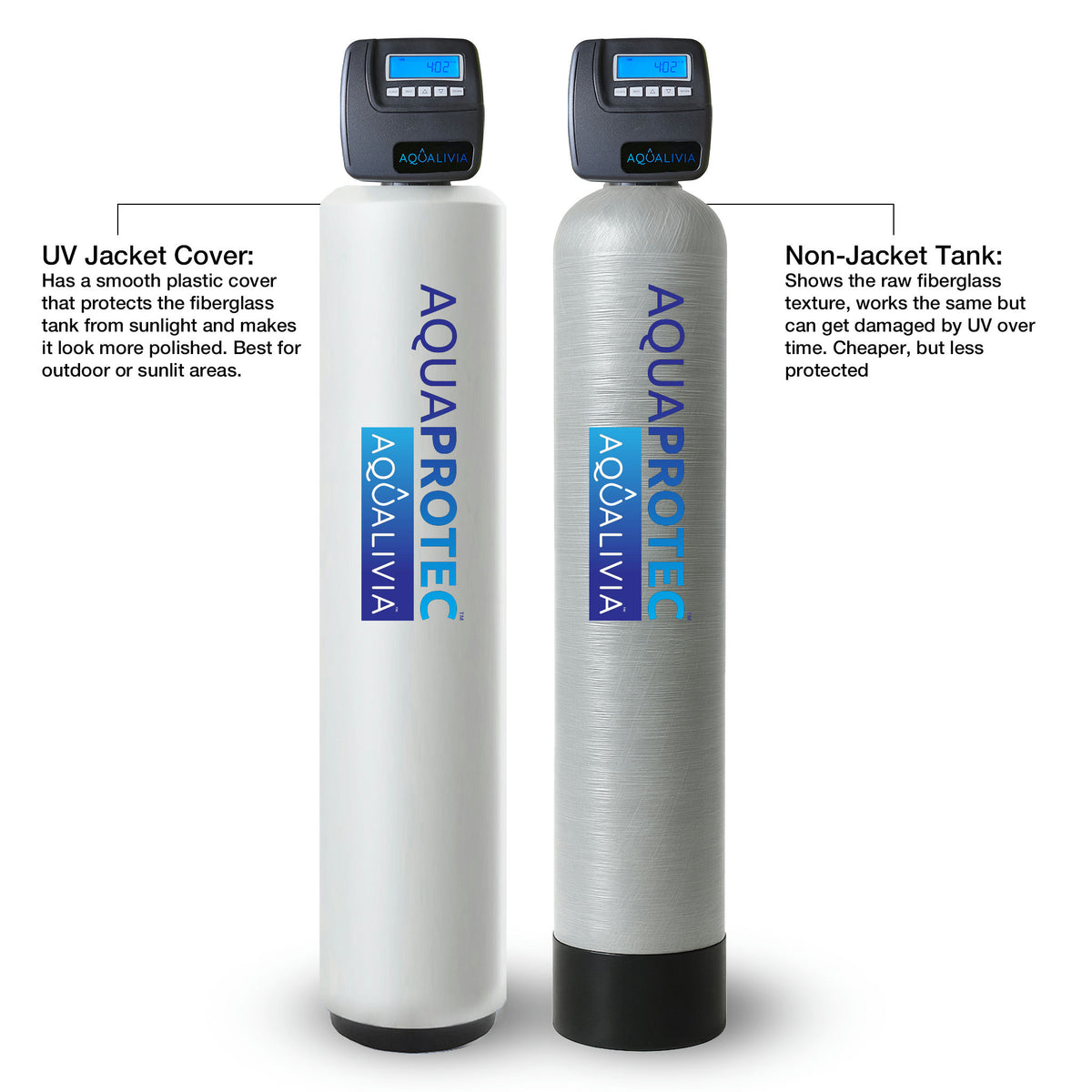 90K Almond UV Protective Water Softener Mineral Tank Cover (1)