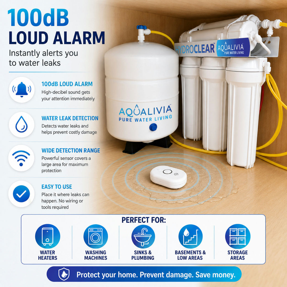 HydroClear™ Leak Sensor Alarm (2)